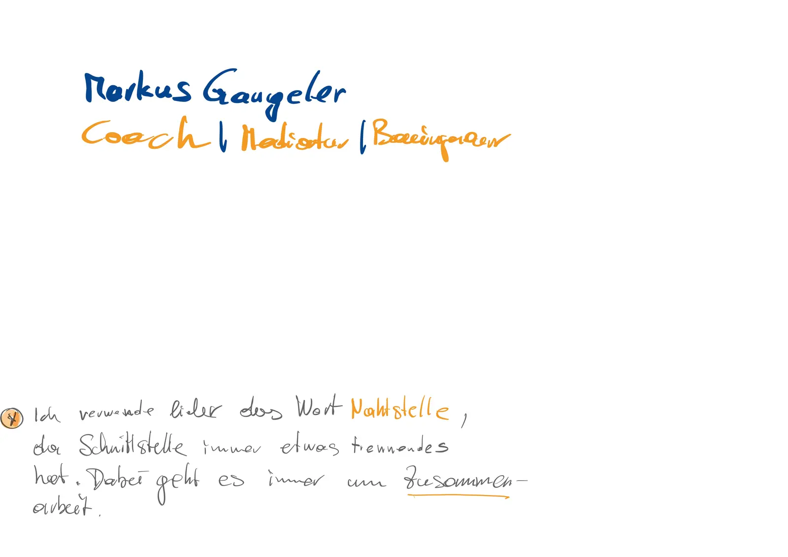 Worauf Projektleiter schauen, handwritten page 6