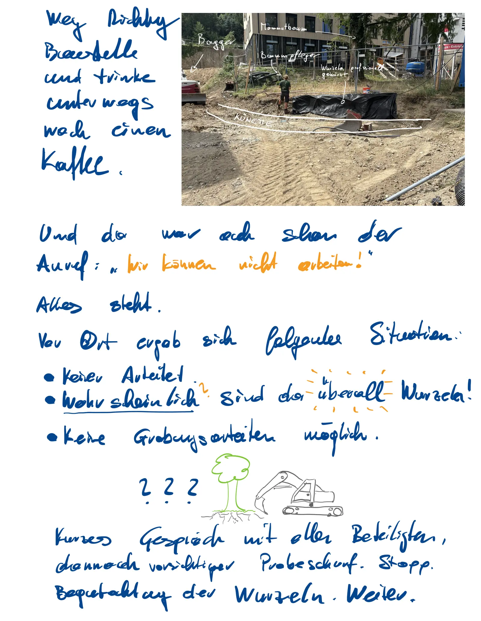 Nur so ein Gefühl...., handwritten page 2